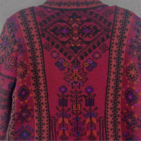 Dakota Cardigan 100% Alpaca Hand Loomed in Bolivia Women’s Size S Button Closure - Picture 10 of 10